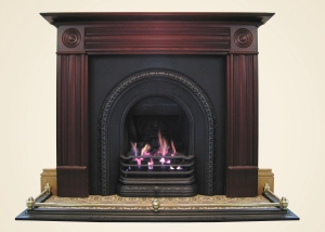 The Nectre 420c Coal Gas Fire in a Victorian Arch Grate